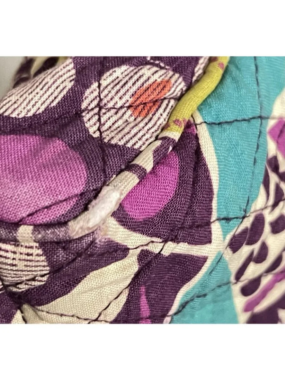 Vera Bradley Plum Crazy Mailbag Messenger Crossbody Retired Quilted Bag Florals